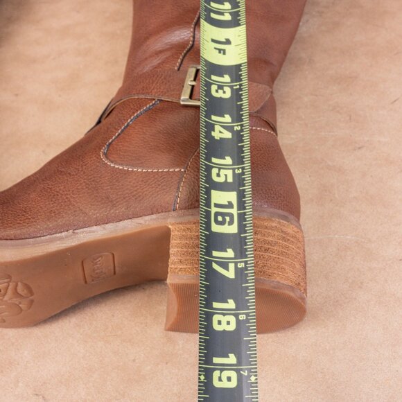 Korks Women Theresa Brown Vegan Leather Riding Wide Calf Knee Boots size 9.5 - Picture 8 of 10
